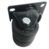 50mm low profile black color nylon caster