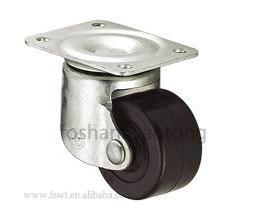 Revolving or fixed wheel 50mm black nylon furniture caster