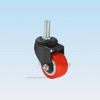 1.5 inch Thread Stem PVC Swivel Caster Wheel For Air Cooler