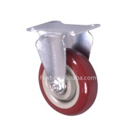 5'' Maroon Polyurethane Furniture Hardware Caster Wheels Wholesale