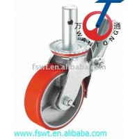 heavy duty iron core and PU scaffolding caster wheel