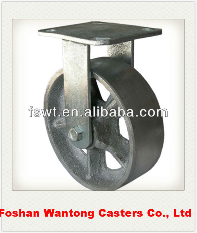 Heavy-duty Full-iron Large Load Capacity Fixed Caster Wheels