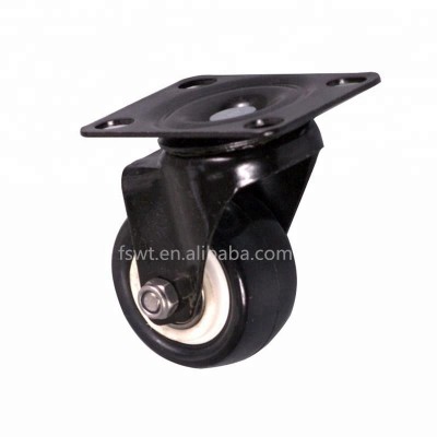 1.5'' Furniture Hardware Shock Absorber PU Caster Wheel For Sofa