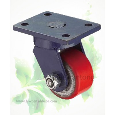 Heavy Duty Blue Bracket 500KG Load Capacity Iron Core PU Caster Wheel